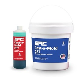 SPRESIN Cast-A-Mold 25T RTV 0.5-Gal, 2-Part, Liquid Silicone Mold Making Kit, Rubber Molding Compound, Perfect for Jewelry Making, Casting Epoxy Resin, Wax, Soap, Plaster, Cement, and Concrete