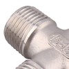 DERPIPE 1/2" Male NPT 4 Way Cross Coupling, Stainless Steel