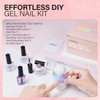 AILLSA Gel Nail Kit Short Almond Nail Tips 240pcs with