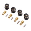 4PCS 4mm Widen Brass Wheel Hex Extended Adapter for Axial