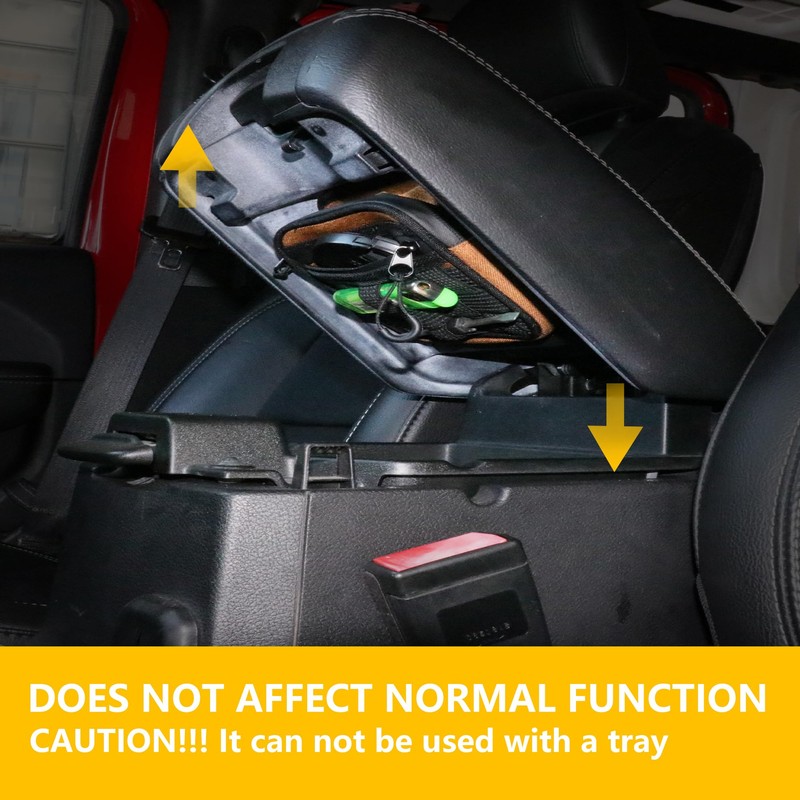 RERPRO Center Console Organizer Storage Compatible with 2018-2025 Jeep Wrangler