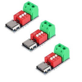 AITRIP 3PCS USB-C PD Trigger Board Module PD/QC Decoy Board Fast Charge USB Type-c to 5V9V12V20V High Speed Charger Power Delivery Boost Module