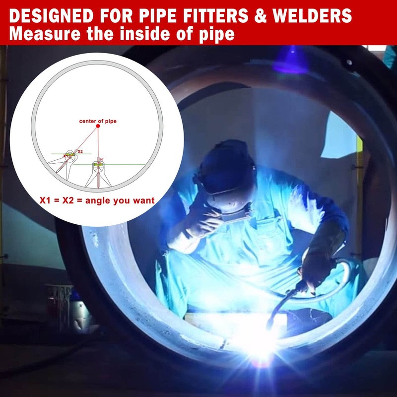 Pipe Center Finder Safety Pipe Marker Centering Head Tool High