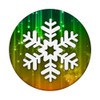 Snowflake Pop Socket - Green Gold Christmas Ornament 16