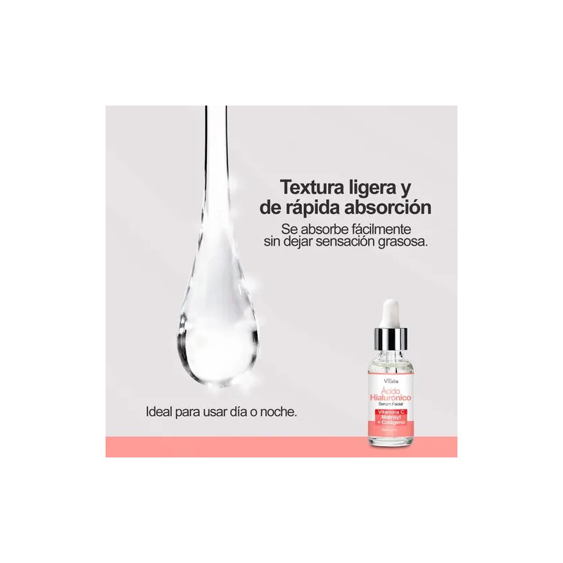 Serum Vitamina C Ácido Hialurónico Antiedad Vitamin C Hyaluronic Acid
