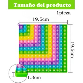 ZSKEUR Pop It, Tablas De Multiplicar para Niños, Juguete Educativo De Silicona para Aprender Matemáticas, Materiales de Alta Calidad,19.5×19.5×1.3 cm, Ideal para Padres Y Maestros