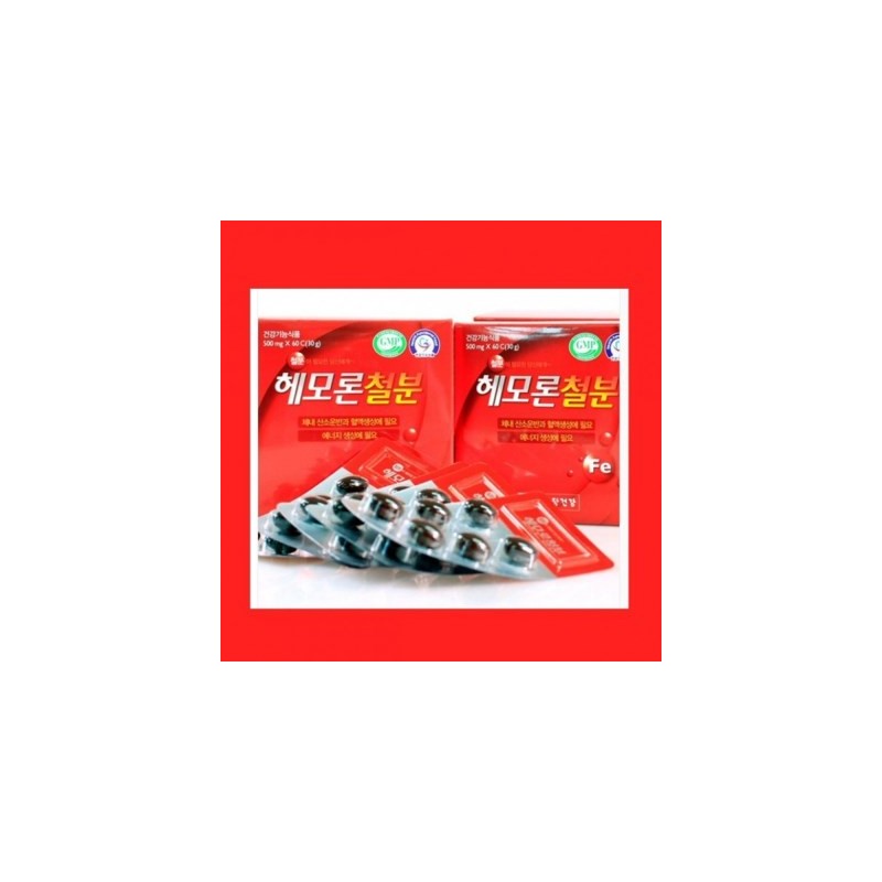 THEEIGHT Chong Kun Dang Health Hemoron Iron 500mg x 60