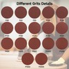 Sruhrak 100 Pcs 125mm Sanding Pads 120 Grit, 5 In