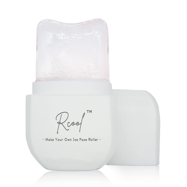 Ice Roller For Face Eyes and Neck,Rcool Revolutionary Diamond Ice Face Roller To Brighten Skin & Enhance Your Natural Glow/De-puff Eye Bags Shrink Pores and Lubricate the Skin.(White)