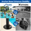 Qufiona Pool Volleyball Net for Inground Pools, Adjustable 16–22FT Pool
