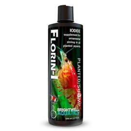 Brightwell Aquatics Florin-I Iodine Supplement for Crustaceans – Supports Molting, Growth & Shell Strength – Safe for Freshwater, Brackish & Planted Tanks, 500 ml