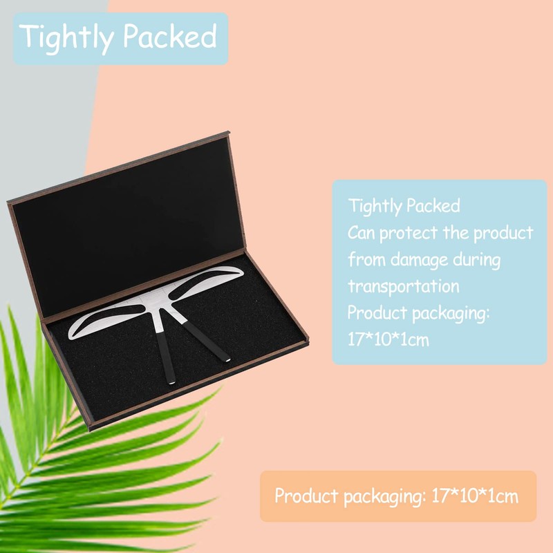 1 Piece Eyebrow Ruler, Professional Eyebrow Measure Balance Extension Ruler,