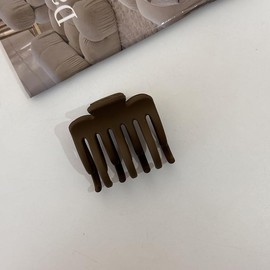 Moeruruya Women's Acrylic Hair Clip, Hair Accessory, Hair Clip, Hair Ornament, Solid, Hair Clip, Hairpin #Brown