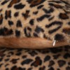 QIFONIX Leopard Print Throw Pillow Covers,Plush Faux Fur (Brown,18" x