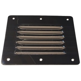 (2 Pack) 5" x 4.5" BBQ Smoker Grilling Air Vent (Stainless Steel) - Venting Panel for Increased Airflow On Outdoor Kitchen Island