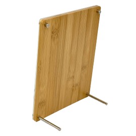 Bam & Boo - Natural Bamboo Picture Frame & Bulletin Memo Board - Tabletop & Desk (6 x 8 in)