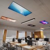 4 Pack Fluorescent Light Covers for Ceiling Lights - Magnetic