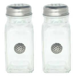 Golf Ball Salt and Pepper Glass Shakers Screw Top Cutlery for Home, Restaurant, Cafe GSP 155