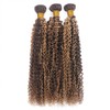 muaowig P4/27 Curly Wave Human Hair 3 Bundless Brazilian Remy