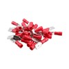 3mm Male Red Electrical Cable Wire Spade Terminals Crimps Connectors