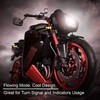 Kinstecks 4PCS Motorcycle Turning Indicators Flowing Turn Signal Lights 12V