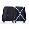 Heemab Travel Smart with 3 Piece Lightweight Luggage Set, Durable