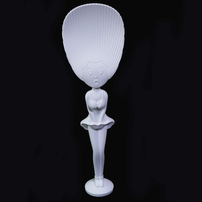 Cute Kitchen Non-Stick Lady Rice Paddle Spoon Tool, PP Shape