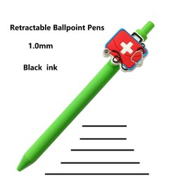 5pcs Nurse Pens Retractable Ballpoint Funny Assistant Nurse Accessories 1.0mm for Work Cute Doctors Medical Assistants Nursing Student Essentials Nurses Week Bulk Appreciation Gift (B-Blue 5pcs)