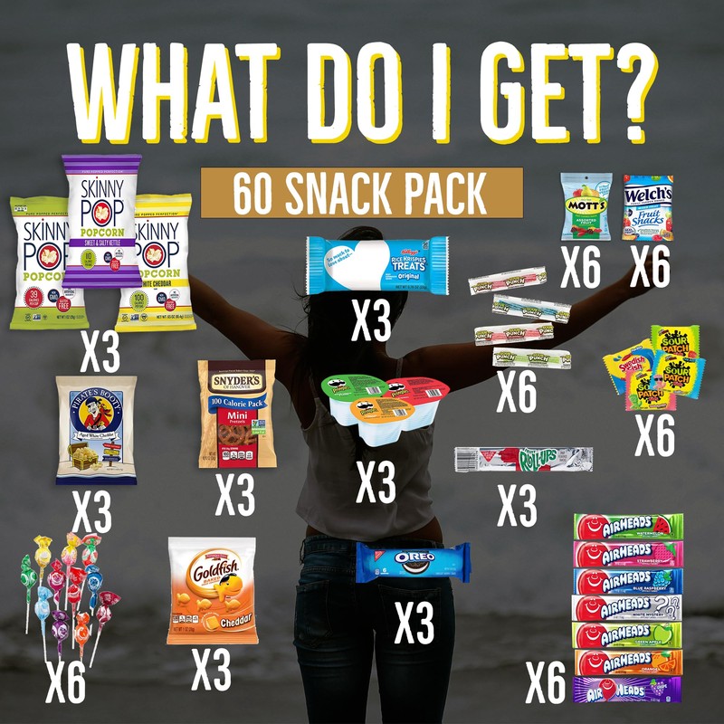 Peanut Free and Nut Free Snack Box (60 Count) by