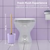 Purple Bathroom Accessories Set 10 Pieces - Trash Can with