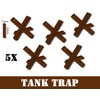 Custom Tank Traps Designed for Toy Brick Minifigures | 5