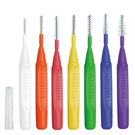 wellsamed Travelbrush 7-Piece Interdental Brush Set, ISO 0-5, Brush Size: 1.7-5.5 mm/XXXX Fine - Medium, for Effective Cleaning of Interdental Spaces