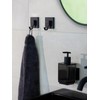 WENKO Quadro Soap Dispenser 340 ml Plastic with Stainless Steel