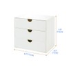 Lunmore 3-Drawer Vanity Organizer, Compact Storage Organization Drawers Set for