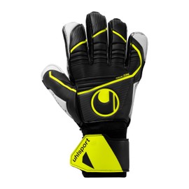 uhlsport Soft Flex Frame Jr., Children's and Adult Goalkeeper Gloves, Noir/Jaune Fluo, 7 -