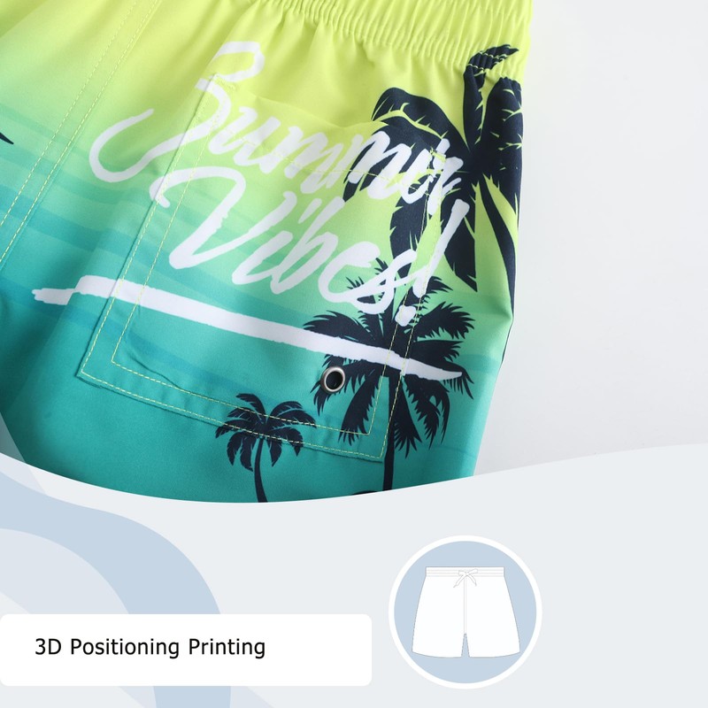 Aisyee Costume da bagno per ragazzi, pantaloncini da bagno, ad