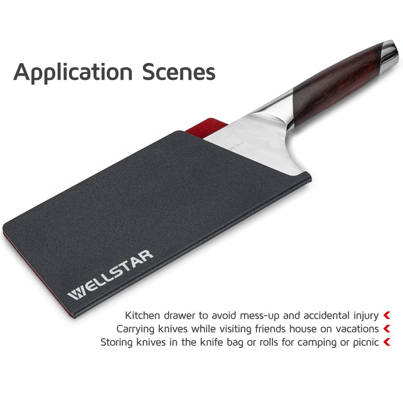 WELLSTAR Big Knife Edge Guard, Wide Meat Cleaver Knife’s Blade