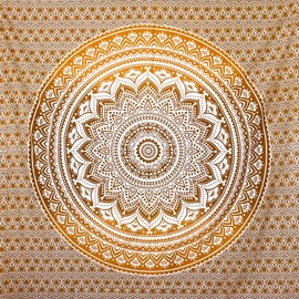MOMOMUS Sandfree Extra Large Beach Towels for Adults - Mandala Style, Lightweight and Familiar - Sandproof Beach Blanket - Brown, 210 x 230 cm