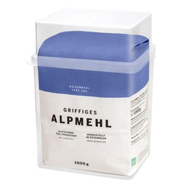 Youngever - Paquete de 2 recipientes de plástico para almacenamiento de harina transparente, contenedores de almacenamiento de alimentos de plástico grandes