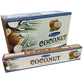 SATYA Premium Coconut Incense Cleansing Incense 12 Box Set