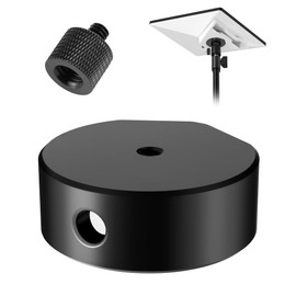 Starlink Mini Tripod Adapter - Aluminum Alloy Tripod Mount Adapter for Starlink Mini, with 1/4"-20 to 3/8"-16 Conversion Threads, Universal Adaptor for Tripod Mounting Clamp,Starlink Mini Accessories