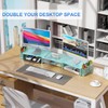 gianotter Dual Monitor Stand Riser, Desk Organizer With Drawer and