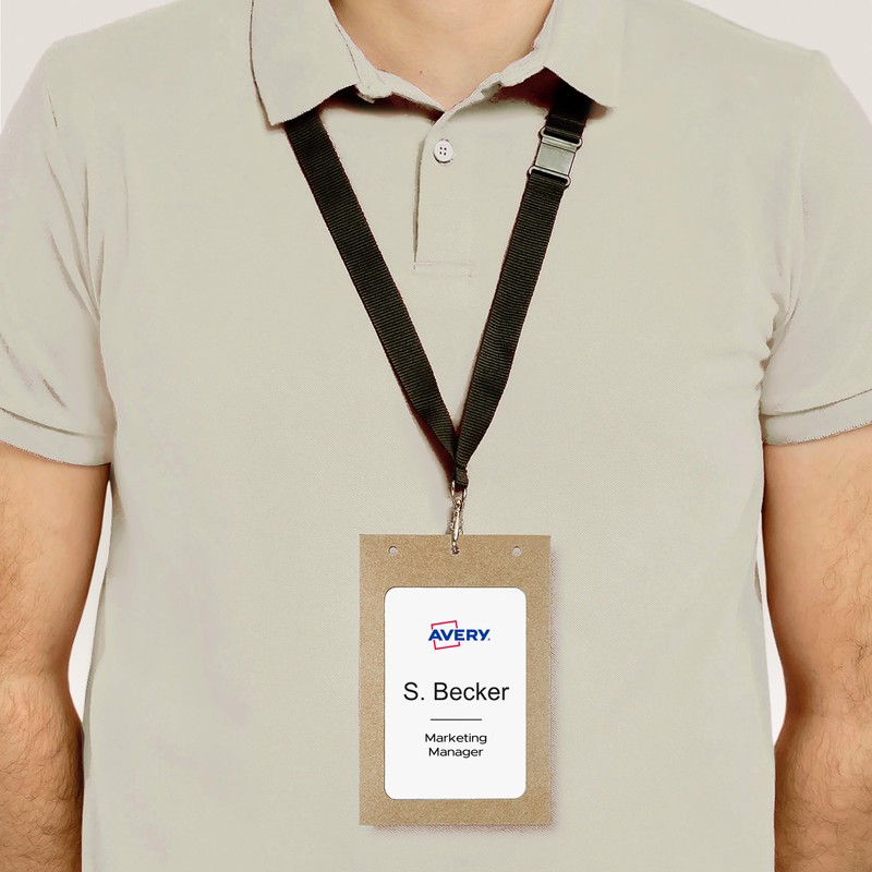 AVERY Zweckform 4839XL Name Badges for Clothing Pack of 50