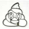 AJT POO SWIRL POOP PILE SMILING EMOJI CARTOON MESSAGE COOKIE