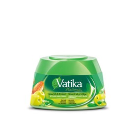 Vatika Naturals Hair Cream - Nourish & Protect (210ml, Olive) | Infused with Olive, Henna & Almond for Moisture Lock & Healthy, Stylish Hair