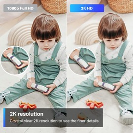 TP-Link Tapo 2K Indoor Security Camera for Baby Monitor, Dog Camera w/ Motion Detection, 2-Way Audio Siren, Night Vision, Cloud &SD Card Storage, Works with Alexa & Google Home (Tapo C110)