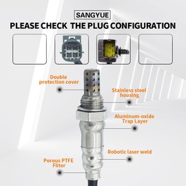 Sangyue Air Fuel Ratio Oxygen Sensors for Nissan Altima 2004-2006 2.5L Nissan Sentra 2005-2006 2.5L Upstream + Downstream 2PCS
