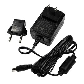 HQRP AC Adapter/Power Supply Compatible with Roland RC-50, RD-300GX, RD-300SX, RS-5, RS-50, RS-70, RS-9, Sonic Cell [UL Listed] + Euro Plug Adapter