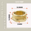 Bwintech 2 Pcs 3/4" Female to 1" Male BSP Thread