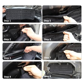 JONKOKO Oxford Cloth Car Rear Door Tailgate Tool Kit Bag For Mazda MX-5 ND 2015-2023 Car trunk Cargo Storage Bag & Tool Kit Organizer Pockets Interior Accessories